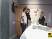 Fingered busty submissive blonde throats 2/16