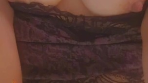 Trying to stay quiet playing with my pussy 