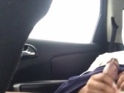 Thug jacking bbc in the back seat of his car at a Kroger parking lot 