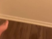 Secretly pissing while I touch myself 
