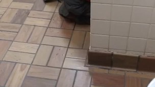 Showing off for the plumber