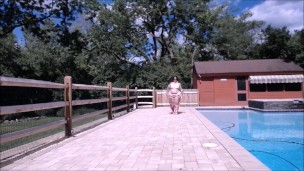 Big Sexy Mommy Ass Huge Ass BBW Walking in Tiny String Bikini