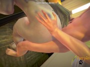 Furry Hentai 3D Yiff - Wolfboy & Racoon hard sex 16/16