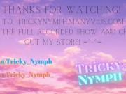 Blue Bunny Babe masturbating with a tail plug 16/16