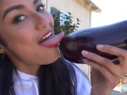 The sexiest Tongue in Adult Video - Viva Athena Tongues Eggplant Emoji 9/16