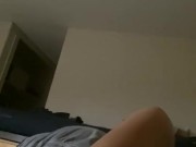 Admiring My Ass And Stroking Cock
