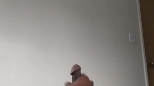 Beating my meat while she's under the sheets
