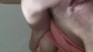Horny slut fucks her ass and pussy with bottle Klittty Katt