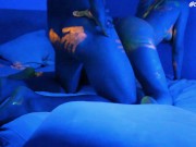 Uv Light fun & messy color fuck | Full version 9/16