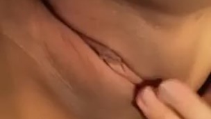Big boobs girl rubbing pussy