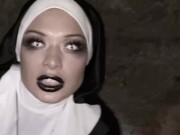 ghost nun shows tits