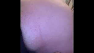 the after-effects of pushing myself as hard & deep as I could go on my Mr Hankey XXL Rabbit