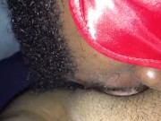 Masked daddy devours Latina pussy 2/16