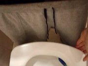 I woke up with a boner and went to piss.Счоияис