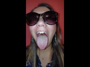 Girl Long Tongue and Burping 12/16