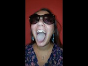Girl Long Tongue and Burping 16/16