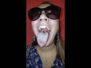 Girl Long Tongue and Burping 2/16