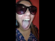 Girl Long Tongue and Burping 7/16