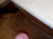 Fat load on the bathroom counter 2/16