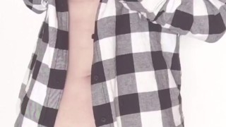 【敏感ちくびオナニー】ノーブラからお着替えしようとしたら、乳首が擦れて気持ちよくなったおっぱいと一緒にクリをいじいじJapanese masturbation nipple clitoris