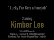 Hot Young Kimber Lee Gives Ball Busting Handjob With Gloves! 1/16