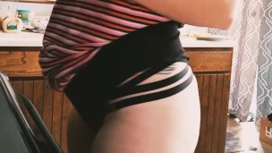 Sexy cooking with delicious MILF