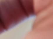 Before shower cum 