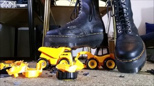 Toycar Crushing with Doc Martens Boots (Trailer)