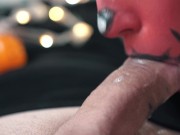 HALLOWEEN BLOWJOB - The Best Cum Mouth Ever Teen Orgasm 4K 16/16