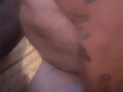 Jerking off, and cumming in my wifes dirty panties 14/16