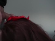 Cheerleader Gags and Chokes on Cum 15/16