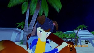 Furry Yaoi Hentai 3D - Dog Sukcs big horse dick and he cums in his mouth