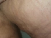 Bbw submissive milf pisses her pants. 15/16