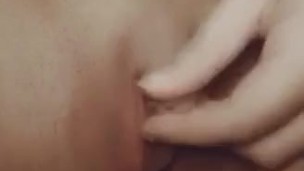Stroking my FTM cock 