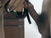 stepmom insert butt plug to tight asshole by stepson for the first time! 10/16