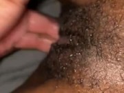 Slim Ebony Woke me up to Feel her Wet Pussy under the covers 2/16