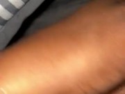 Slim Ebony Woke me up to Feel her Wet Pussy under the covers 4/16