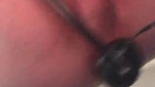 Little play with my inflatable buttplug