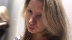Gina Gerson inside changing room