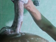 Jerking off while taking a shower - Screenshot 11 of 16 - HD