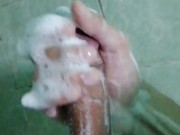 Jerking off while taking a shower - Screenshot 15 of 16 - Cumshot
