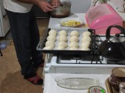 Suddenly, for some reason, I wanted ... buns with apples. 12/16