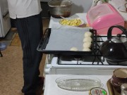 Suddenly, for some reason, I wanted ... buns with apples. 4/16