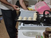 Suddenly, for some reason, I wanted ... buns with apples. 8/16