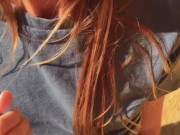 BEACH DAY - Horny Girlfriend can't get enough & sucks Boyfriend twice 14/16