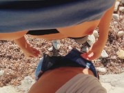 BEACH DAY - Horny Girlfriend can't get enough & sucks Boyfriend twice 5/16