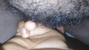 Peeing with cum and a close up pussy