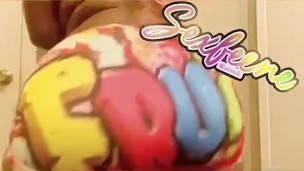 Sexfeene Twerking in her fruity pebbles bootyshorts.... OnlyFans/Sexfeene
