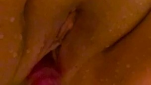 Pink dildo makes me cum.