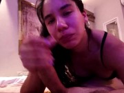 Very hot foreplay sucking his Cock 16/16